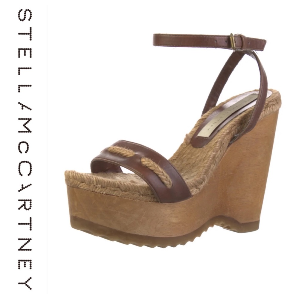 💕SALE💕 Stella McCartney Jute Wedge Sandals